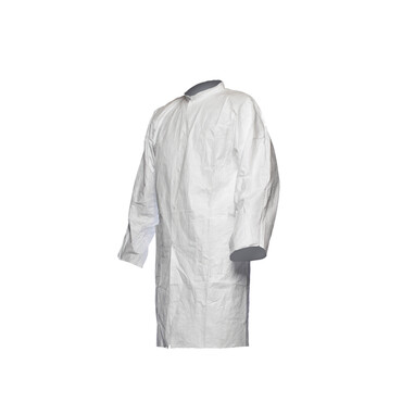 Blouse de laboratoire blanc fermeture éclair sans poche - (PL309NP)